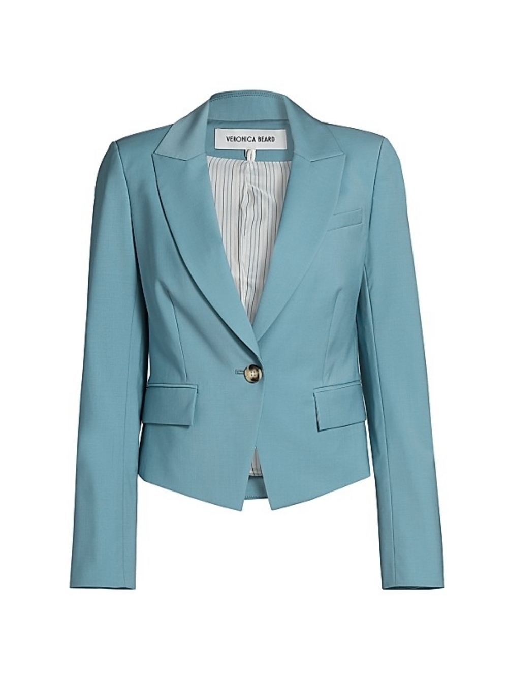 Veronica Beard Hosanna Dickey Jacket in Sea Glass